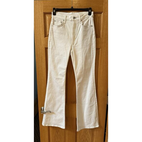 RAG & BONE Casey High Rise Ankle Flare Jeans in White Sz 30 (New) - Picture 3 of 7